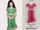 Sims 4 — Dress No.252 by _Akogare_ — Akogare Dress No.252 -8 Colors - New Mesh (All LODs) - All Texture Maps - HQ