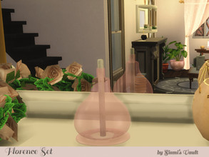 Sims 4 — Florence set Candle #02 by Siomi's Vault by siomisvault — Candle #02 is a pink lovely candle is a sculpture not