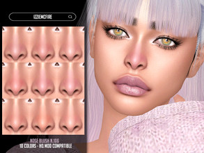 Sims 4 — Nose Blush N.106 by IzzieMcFire — Nose Blush N.106 contains 10 colors in hq texture. Standalone item with