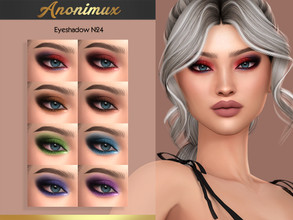 Sims 4 — Anonimux - Eyeshadow N24 by Anonimux_Simmer — - 8 Shades - Compatible with the color slider - BGC - HQ - Thanks