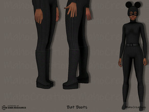 Sims 4 — Halloween - Bat Boots by MahoCreations — The perfect matching boots for your halloween bat outfit. new mesh