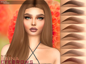 Sims 4 — Raina Eyebrows N173 by MagicHand — Thick eyebrows in 13 colors - HQ Compatible. Preview - CAS thumbnail Pictures
