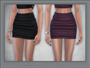 Sims 4 — Arielle Skirt. by Pipco — A trendy skirt in 17 colors. Base Game Compatible New Mesh All Lods HQ Compatible