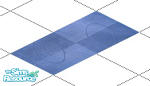 Sims 1 — Rug - Blue Square by Voakley — 