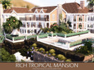 Sims 4 — Rich Tropical Mansion (unfurnished) by MychQQQ — Lot: 64x64 Value: $313,241 Lot Type: Residential House