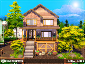 Sims 4 — Nova - Nocc by sharon337 — Nova is a 3 Bedroom 2 Bathroom Detached Town House. Perfect for a family of 4. It's