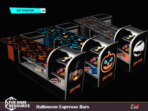 Sims 4 — Halloween Espresso Bar by evi — For a Halloween night out. Have fun!