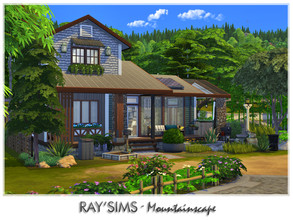 Sims 4 — Mountainscape by Ray_Sims — This house fully furnished and decorated, without custom content. This house has 2
