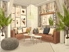 Sims 4 — Autumn Breeze Livingroom by Suzz86 — Autumn Breeze is a fully furnished and decorated livingroom. Size: 7x7
