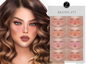 Sims 4 — BLUSH Z71 by ZENX — -Base Game -All Age -For Female -8 colors -Works with all of skins -Compatible with HQ mod