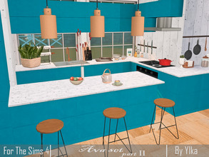 Sims 4 — Ava set part II by Ylka — This is the second part of the set for your kitchen. This set includes: 1) Counter -