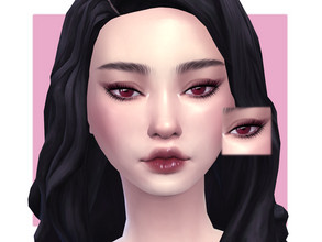 Sims 4 — Soft Vamp Eyeliner by Sagittariah — base game compatible 5 swatches properly tagged enabled for all occults