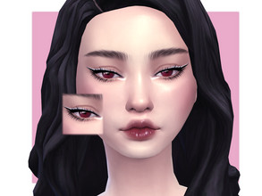 Sims 4 — Polar Code Eyeliner by Sagittariah — base game compatible 1 swatch properly tagged enabled for all occults