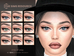 Sims 4 — Eyes 39 (HQ) by Caroll912 — A 9-swatch realistic set of eyes in muted shades of blue, green and brown. Suited