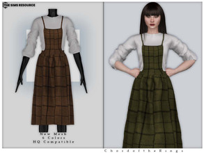 Sims 4 — Dress No.157 by ChordoftheRings — ChordoftheRings Dress No.157 - 6 Colors - New Mesh (All LODs) - All Texture