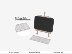 Sims 4 — Bonbon - Tablet computer (english and simlish keyboard) by Syboubou — This is a computer in the form of a table