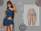 Sims 4 — SET 150 - Skirt by Camuflaje — Fashion elegant party set that includes skirt & top ** Part of a set ** * New