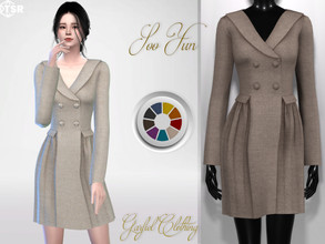 Sims 4 — Soo Yun by Garfiel — - 24 colours - Everyday, party, formal - Base game compatible - HQ compatible