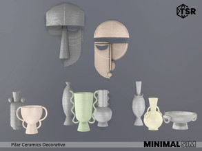 Sims 4 — MinimalSims Ceramic Decorative by Pilar — Minimalist style with a touch of colour