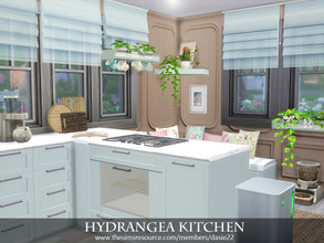 Sims 4 — Hydrangea Kitchen by dasie22 — Hydrangea Kitchen is a contemporary and a bit traditional room. Please, use code