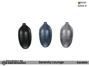 Sims 4 — Serenity Lounge_Vase 2 by kardofe — Tall, brightly coloured vase, in three colour options