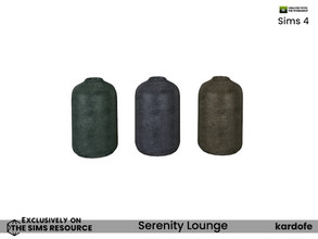 Sims 4 — Serenity Lounge_Vase 3 by kardofe — Vase in matt colours, in three colour options