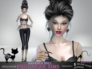 Sims 4 — AnnaDea Doll by Merit_Selket — AnnaDea is a Spellcaster and a Doll full of love, all kinds of love AnnaDea Doll