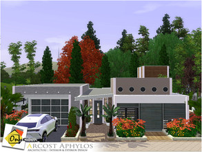 Sims 3 — Arcost Aphylos by Onyxium — On the first floor: Living Room | Dining Room | Kitchen | Bathroom | Adult Bedroom |