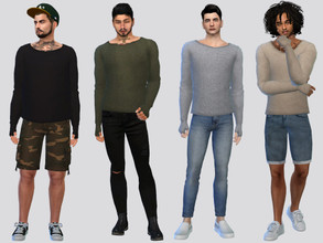 Sims 4 — Thumbhole Shirt by McLayneSims — TSR EXCLUSIVE Standalone item 7 Swatches MESH by Me NO RECOLORING Please don't
