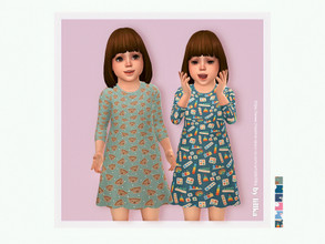 Sims 4 — Luisa Dress by lillka — Luisa Dress 6 swatches Base game compatible Custom thumbnail