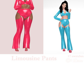 Sims 4 — Limousine Pants by Dissia — Leather or pvc pants in many colors! :) Available in 47 swatches Inspired by Lil Sis