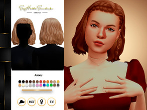 Sims 4 — Alexis Hairstyle by sehablasimlish — Hope you like it and enjoy it.