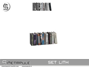 Sims 4 — Set Lith - Books by Simenapule — Set Lith - Books. 2 colors.