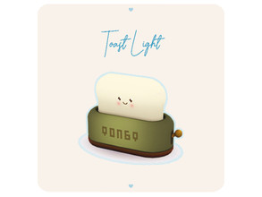 Sims 4 — Toast Light by aira_cc — A happy-looking toaster light!!