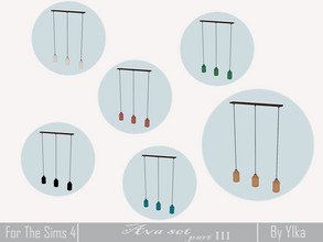 Sims 4 — [SJB] Ava set part III Kitchen - triple chandelier T by Ylka by Ylka — Has 6 colors. You can see all the colors