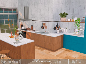 Sims 4 — Ava set part III by Ylka — This is the second part of the set for your kitchen. This set includes: 1) Counter -