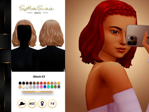 Sims 4 — Alexis Hairstyle V2 by sehablasimlish — Hope you like it and enjoy it.