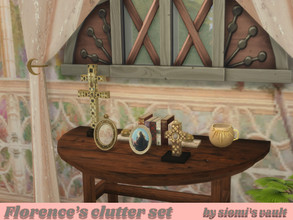 Sims 4 — Florence clutter set by siomisvault — Hi the second part of Florence set are mostly clutter. Hope you like it,