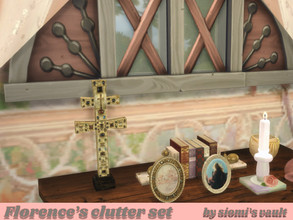 Sims 4 — Florence clutter set Cross by siomisvault — This one was the first of my serie of crosses I made like too many