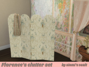 Sims 4 — Florence clutter set divider by siomisvault — A beautiful and delicate rococo divider, hope you like it. Thank