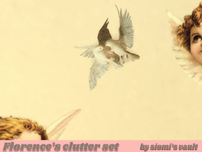 Sims 4 — Florence clutter set wall pigeons by siomisvault — Beautiful pigeons on your wall. Hope you like it! Thank you
