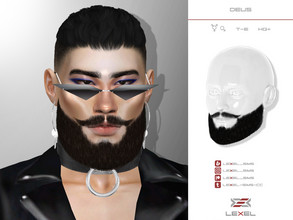 Sims 4 — [PATREON & Boosty] Deus (beard style)  by LEXEL_s — - 18 swatches - Teen trough elder - Male & T-male