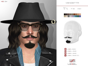 Sims 4 — [PATREON & Boosty] Vendetta (beard style) by LEXEL_s — - 18 swatches - Teen trough elder - Male & T-male