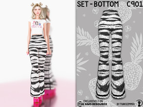 Sims 4 — Set-Bottom C901 by turksimmer — 1 Swatch Compatible with HQ mod Works with all of skins Custom Thumbnail New