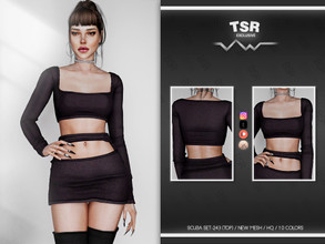 Sims 4 — SCUBA SET-243 (TOP) BD744 by busra-tr — 10 colors Adult-Elder-Teen-Young Adult For Female Custom thumbnail