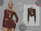 Sims 4 — SET 156 - Blouse by Camuflaje — Fashion elegant party set that includes skirt & blouse ** Part of a set ** *