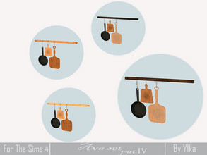 Sims 4 — [SJB] Ava set part IV Kitchen - wall decor (cutting boards) by Ylka by Ylka — Has 4 colors. You can see all the