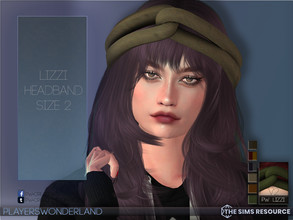 Sims 4 — Lizzi Headband Size 2  by PlayersWonderland — A bigger size for my headband. Coming in 6 swatches. Hat category.