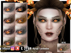 Sims 4 — Nymph Eyeshadow by EvilQuinzel — Eyeshadow for Halloween inspired by autumn. - Eyeshadow category; - Female and