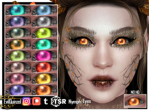 Sims 4 — Nymph Eyes by EvilQuinzel — Eyes for Halloween inspired by autumn. - Facepaint category; - Female and male; -